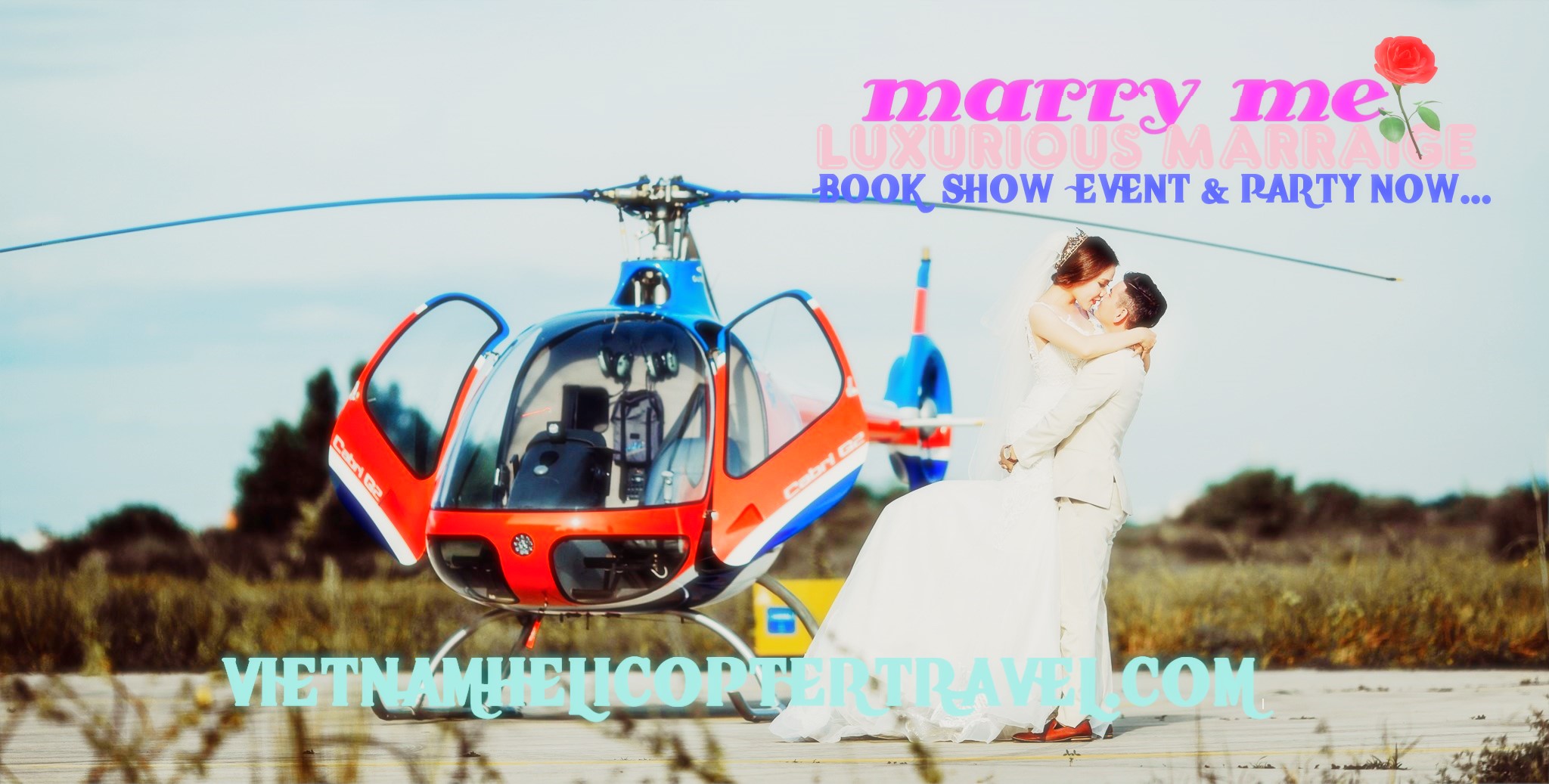 Cho thuê trực thăng đám cưới, Dịch vụ trực thăng chụp ảnh cưới
